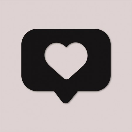 Панно декоративне картина на стіну Лайк LED 16 кольорів пульт 300х250 acr-p000027